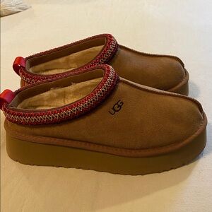 UGG Tan Tazz Shoes with Sheepskin Lining